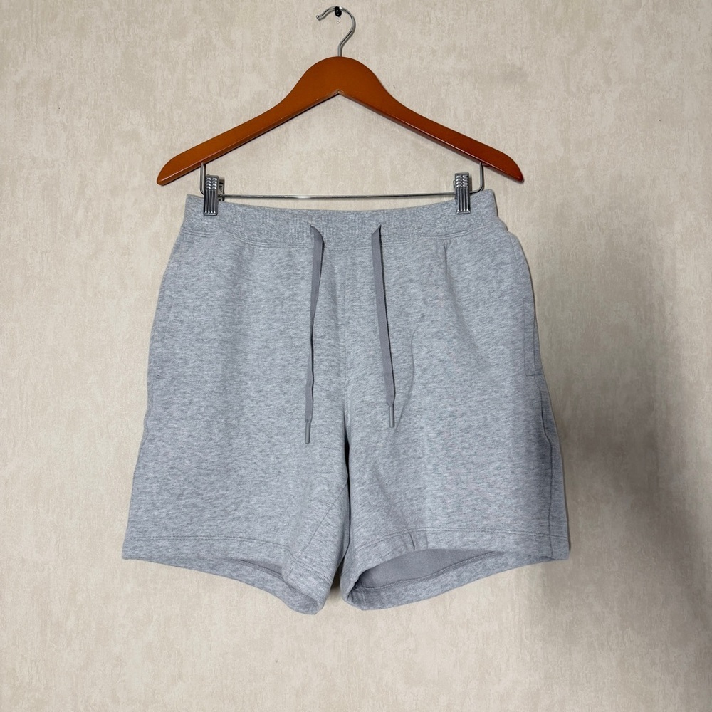 Lululemon Men’s City Sweat Short Pull On 6.5” in Heathered Medium Grey Size S